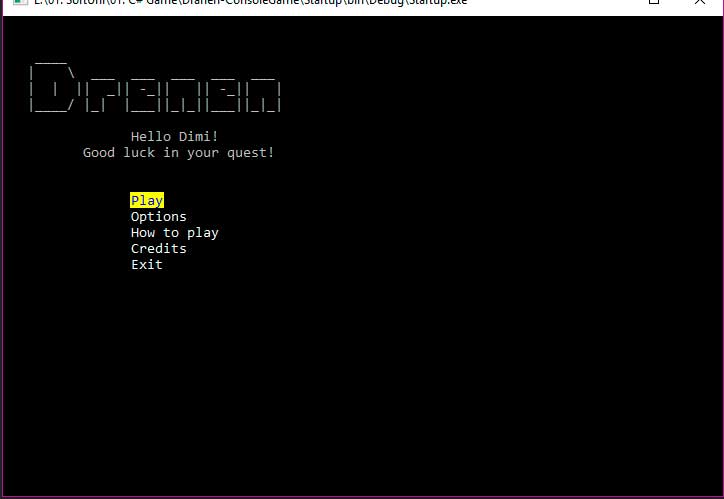Drenen Console Game